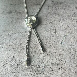 ATELIER SWAROVSKI JEAN PAUL GAULTIER REVERSE CRYSTAL LARIAT NECKLACE PENDANT